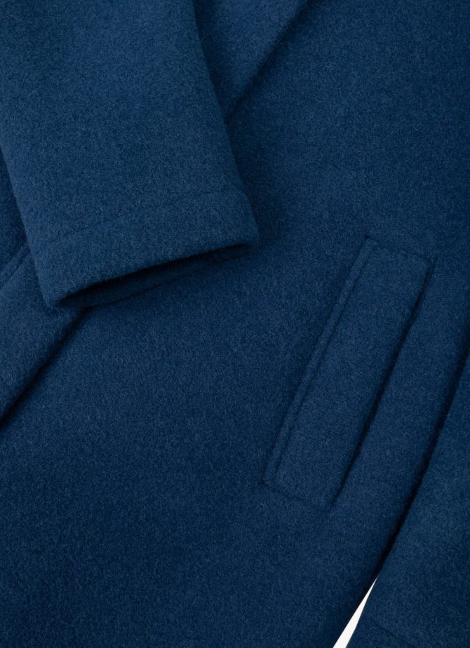 Hooded coat in woolen cloth - Image 6