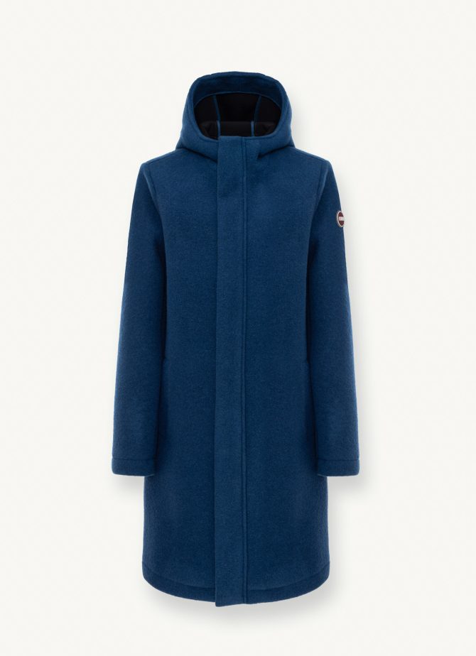 Hooded coat in woolen cloth - Image 4