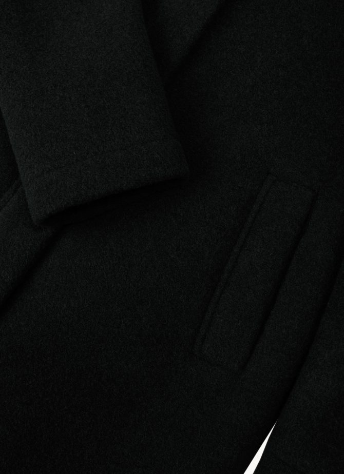 Hooded coat in woolen cloth - Image 6