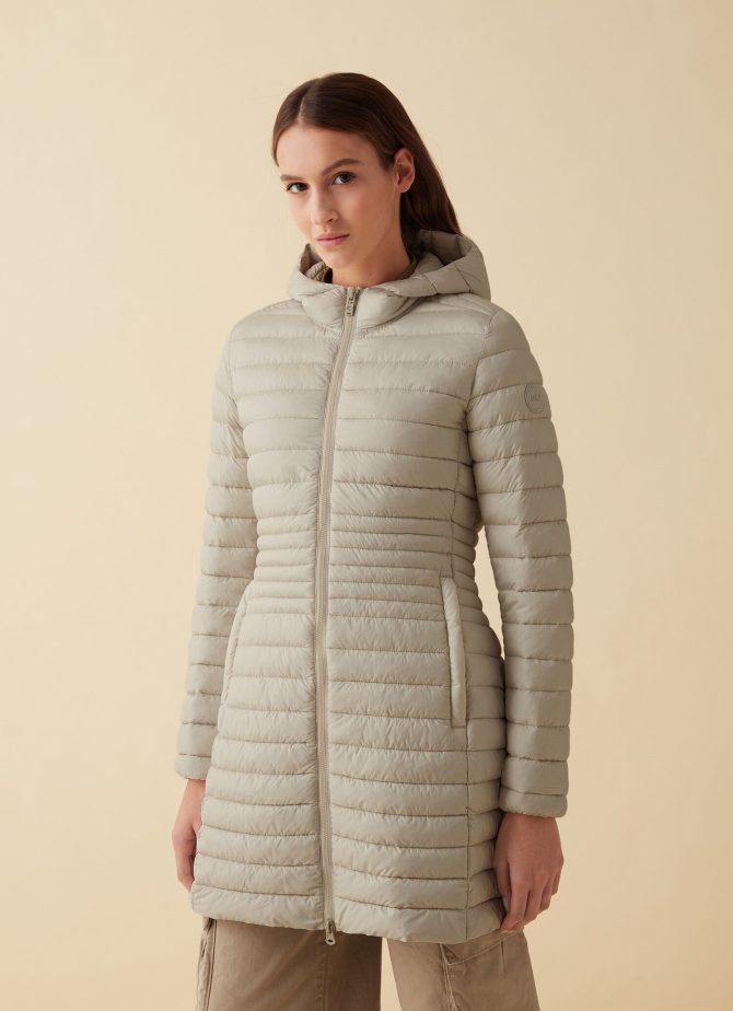 Recycled Essentials hooded long jacket - Image 3