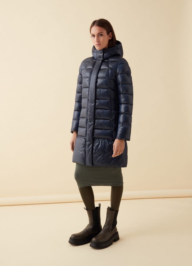 Recycled Essentials hooded long jacket - Image 3