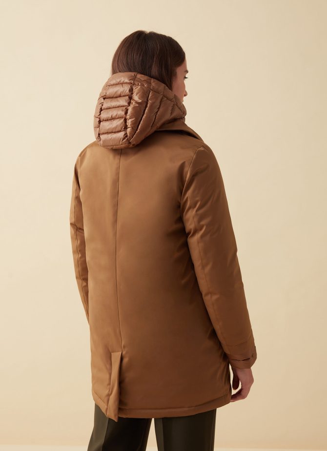Recycled Essentials hooded long jacket - Image 3