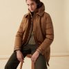 Recycled Essentials hooded long jacket