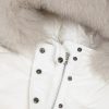 Long jacket with hood and fur trim - Image 6
