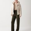 Iridescent down jacket with hood and maxi collar - Image 2