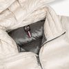 Iridescent down jacket with hood and maxi collar - Image 6