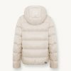Iridescent down jacket with hood and maxi collar - Image 5
