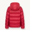 Iridescent down jacket with hood and maxi collar - Image 5