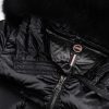 Iridescent down jacket with real fur hood - Image 6