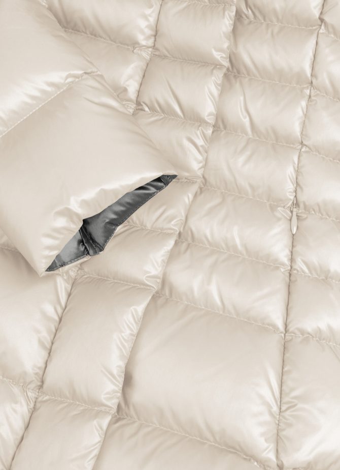 Iridescent down jacket with side opening - Image 6