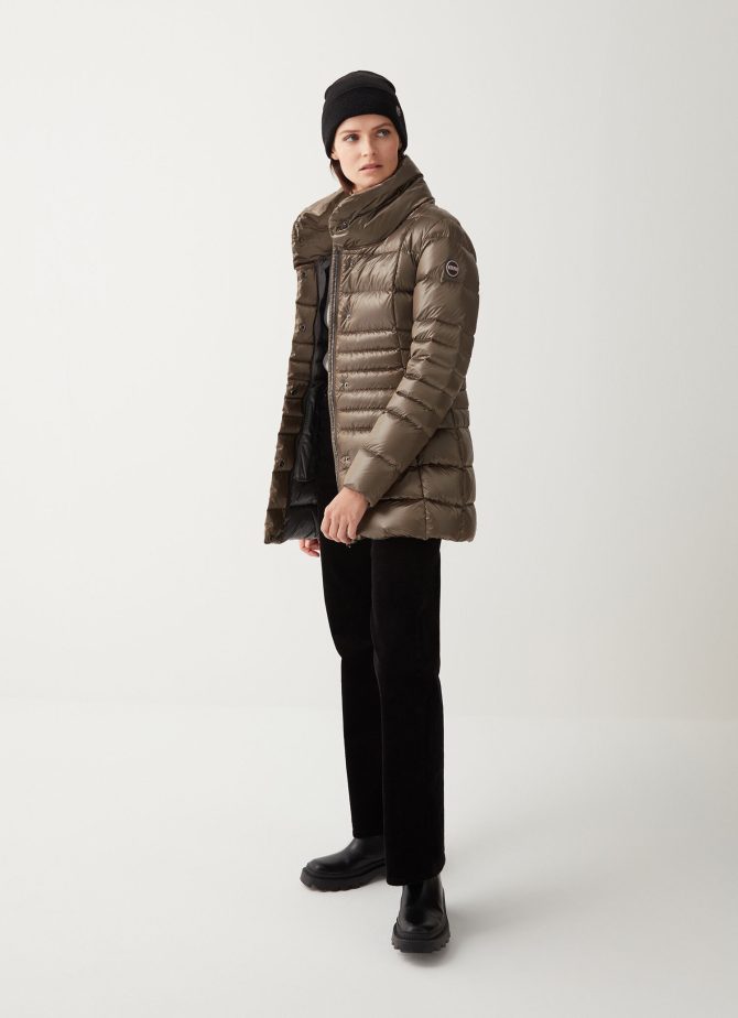 Iridescent down jacket with side opening - Image 2