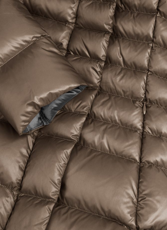 Iridescent down jacket with side opening - Image 6