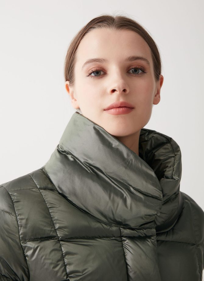 Iridescent down jacket with side opening - Image 3