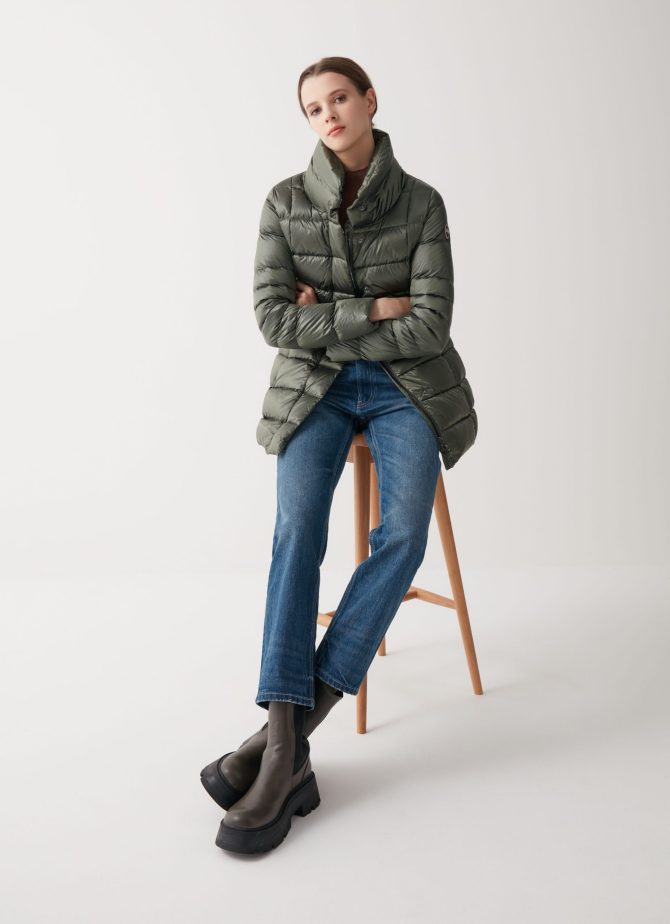 Iridescent down jacket with side opening - Image 2