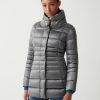 Iridescent down jacket with side opening - Image 2