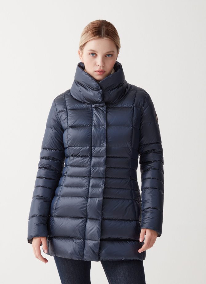 Iridescent down jacket with side opening - Image 3
