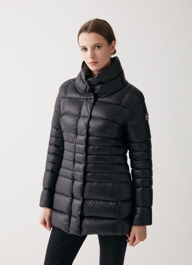 Iridescent down jacket with side opening - Image 3