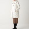 Long iridescent down jacket with bib - Image 3