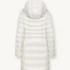 Long iridescent down jacket with bib - Image 5