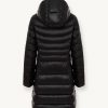 Long iridescent down jacket with bib - Image 5