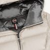 Long iridescent down jacket with fixed hood - Image 6