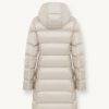 Long iridescent down jacket with fixed hood - Image 5