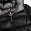 Long iridescent down jacket with fixed hood - Image 6