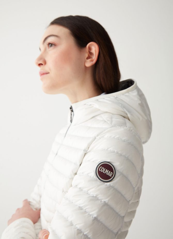 Autumn down jacket with fixed hood - Image 3
