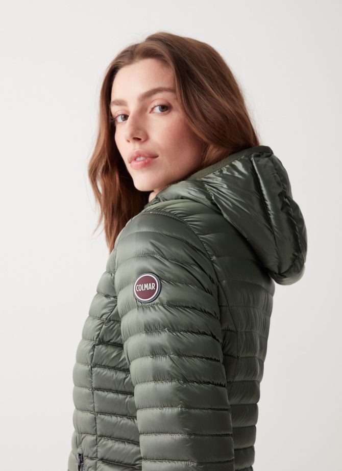 Autumn down jacket with fixed hood - Image 3