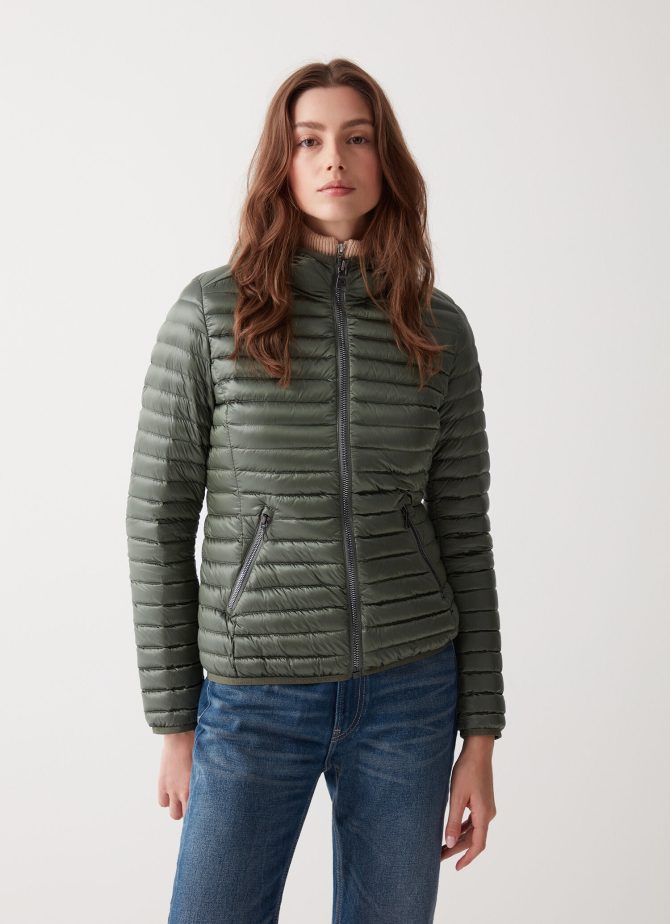 Autumn down jacket with fixed hood - Image 2
