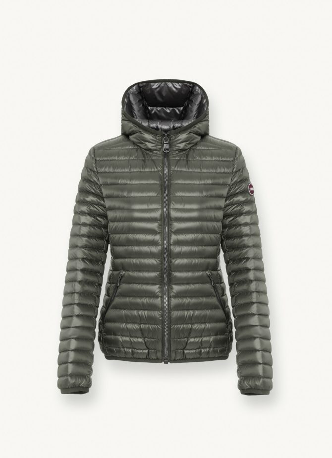 Autumn down jacket with fixed hood - Image 4