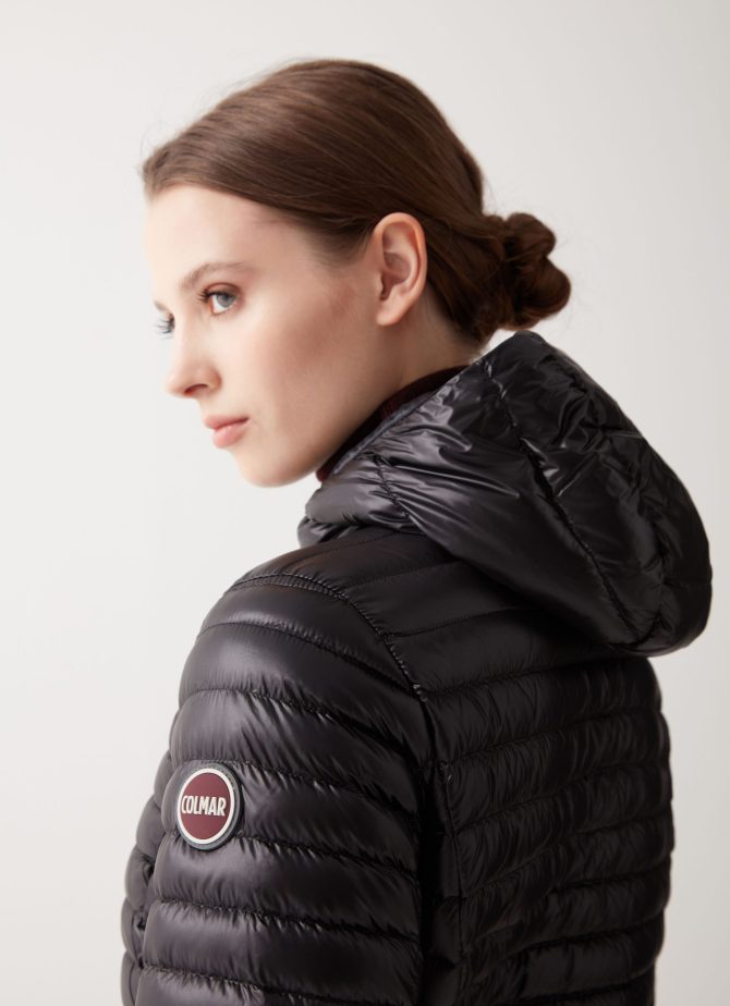 Autumn down jacket with fixed hood - Image 3