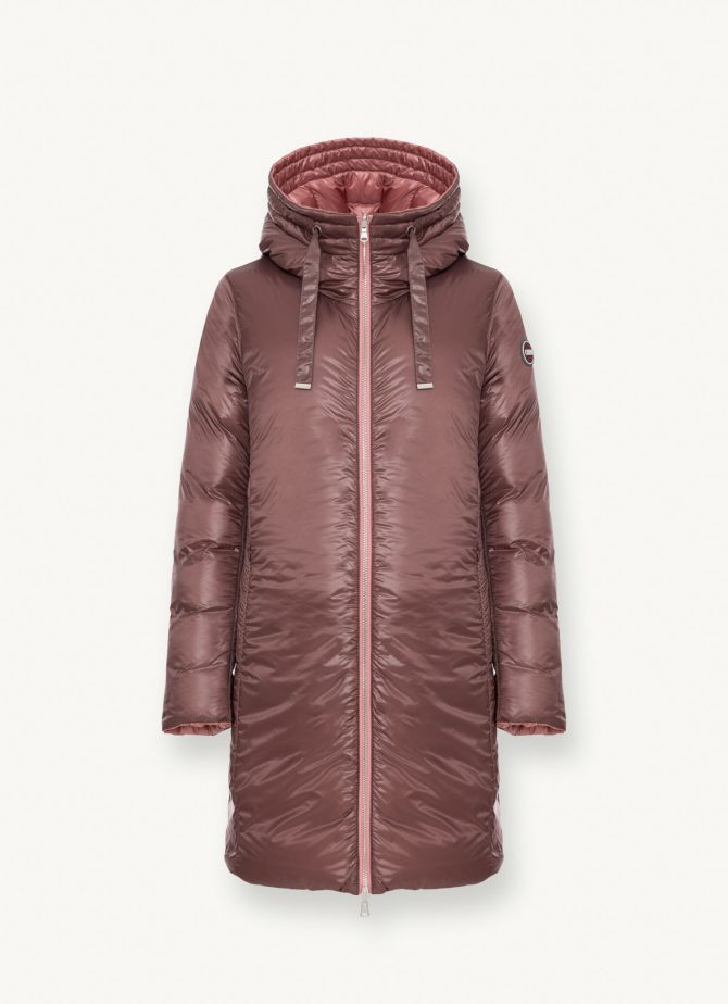 Reversible quilted down jacket with hood - Image 6