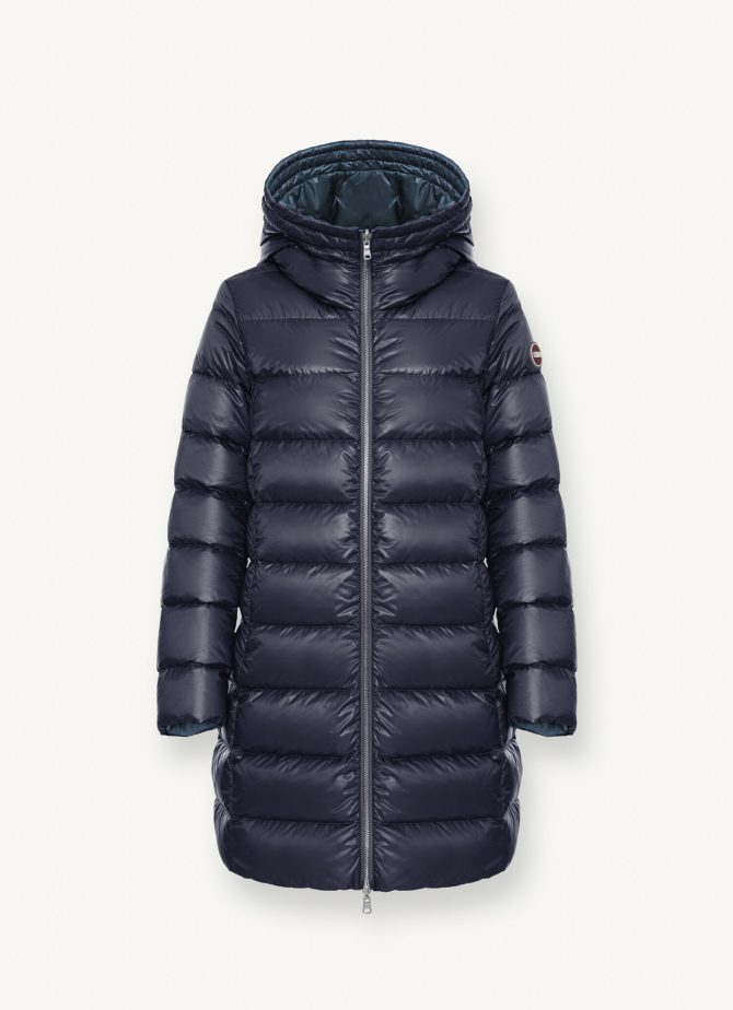 Reversible quilted down jacket with hood - Image 4