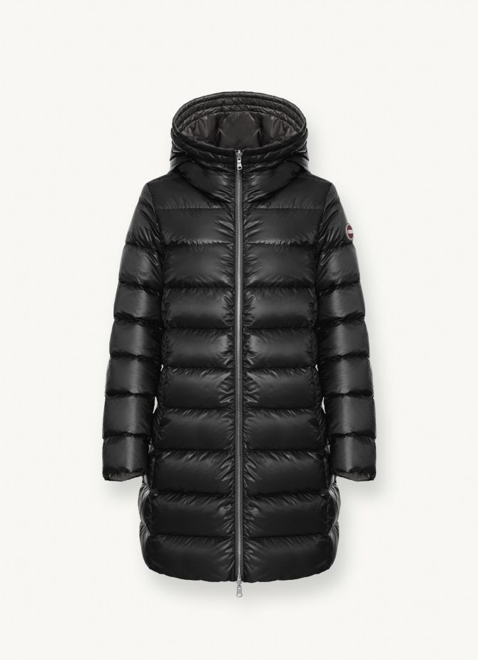 Reversible quilted down jacket with hood - Image 4