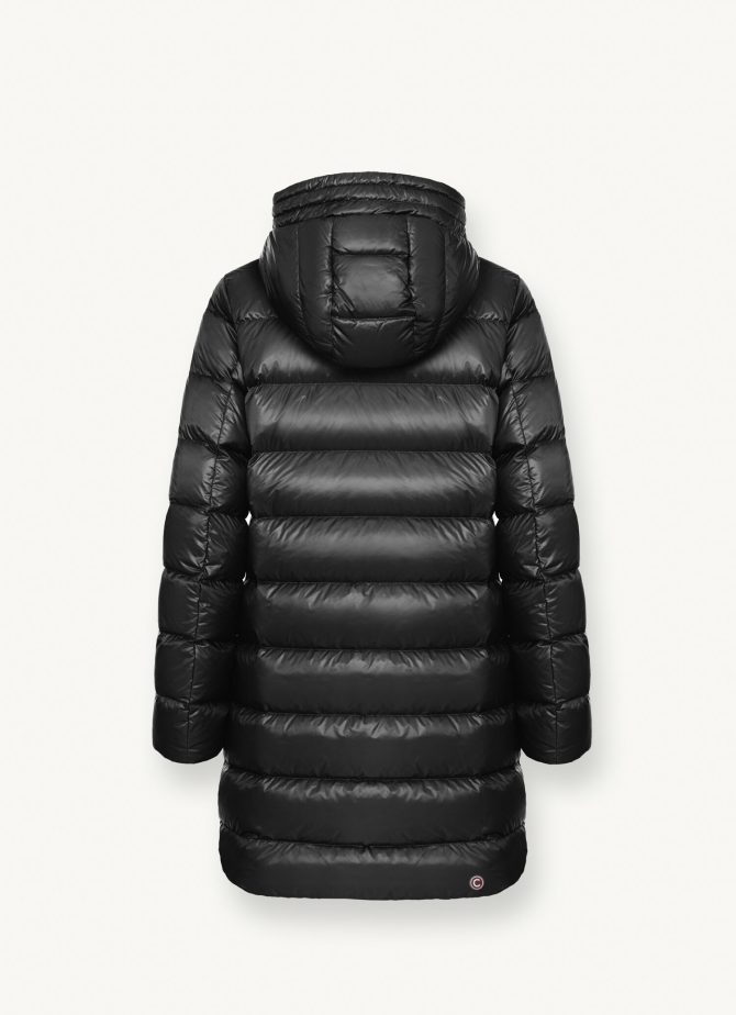 Reversible quilted down jacket with hood - Image 5