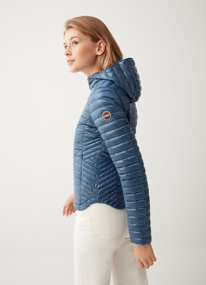 Autumn down jacket with shaped hem - Image 2