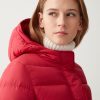 Down jacket with fixed hood in matt fabric - Image 3