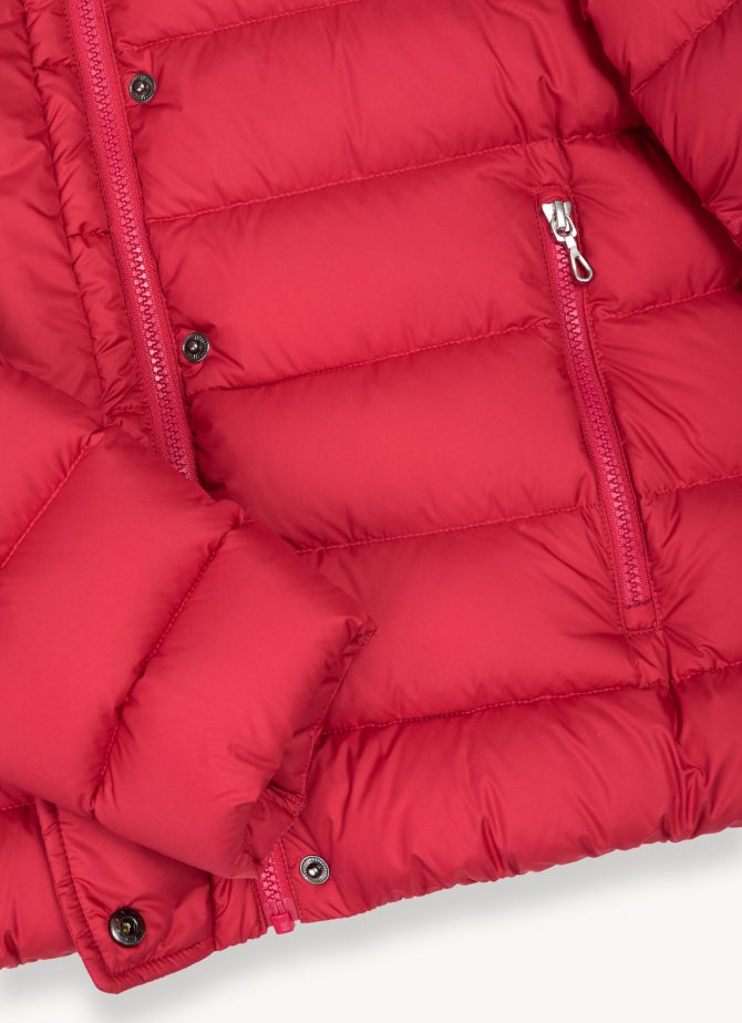 Down jacket with fixed hood in matt fabric - Image 6