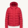 Down jacket with fixed hood in matt fabric - Image 4
