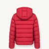 Down jacket with fixed hood in matt fabric - Image 5