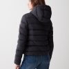 Down jacket with fixed hood in matt fabric - Image 3