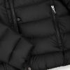 Down jacket with fixed hood in matt fabric - Image 6