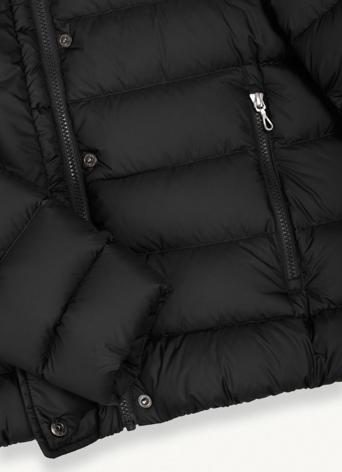 Down jacket with fixed hood in matt fabric - Image 6
