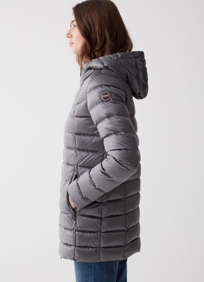 Medium length iridescent down jacket - Image 3