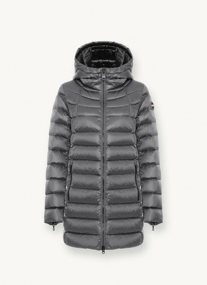 Medium length iridescent down jacket - Image 4