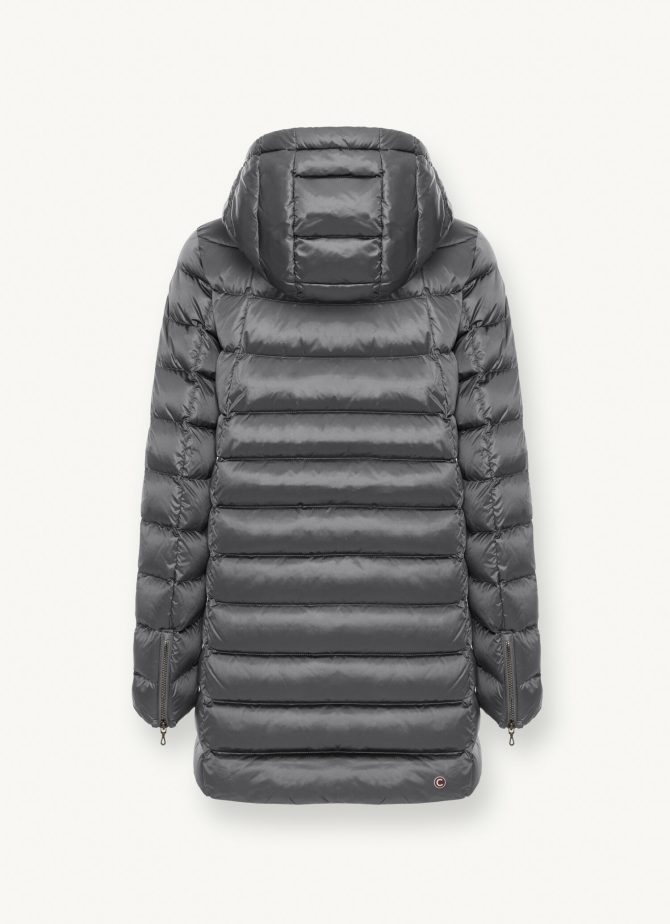 Medium length iridescent down jacket - Image 5