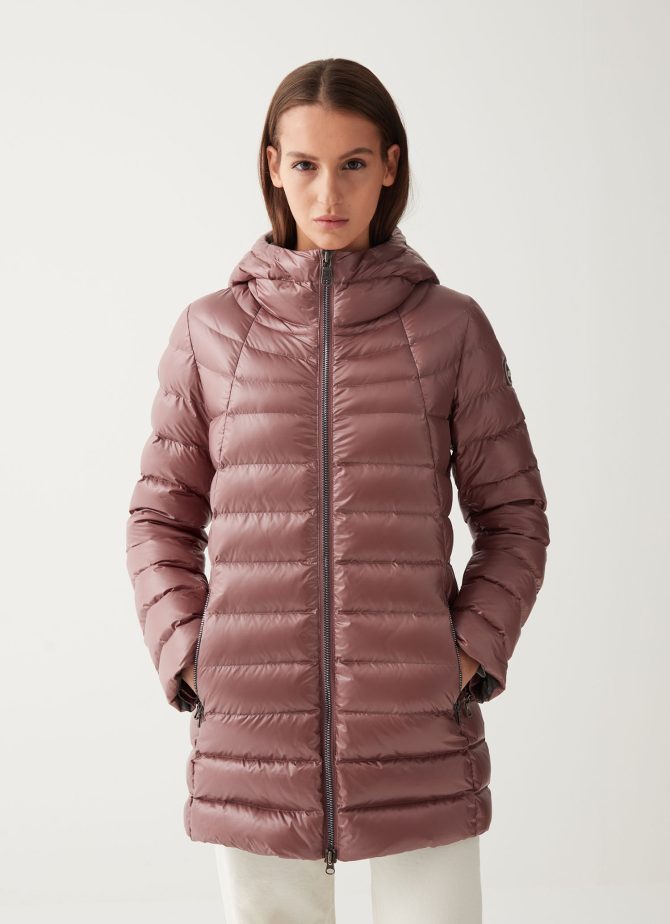 Medium length iridescent down jacket - Image 3