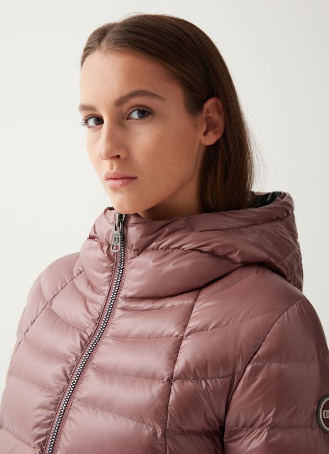 Medium length iridescent down jacket - Image 2