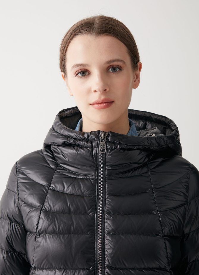 Medium length iridescent down jacket - Image 3